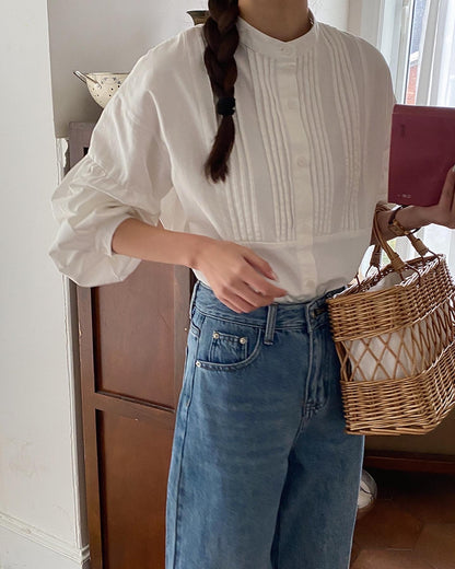 ランタンスリーブシャツ