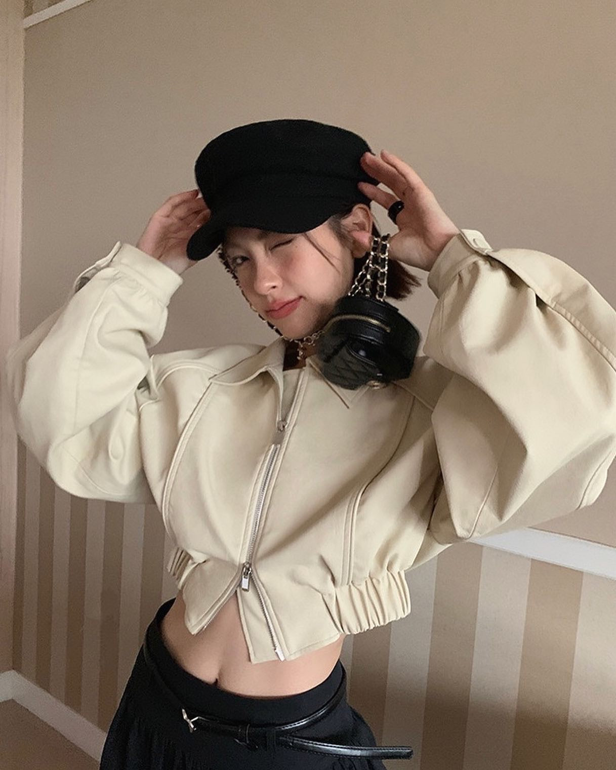 ショートレザージャケット