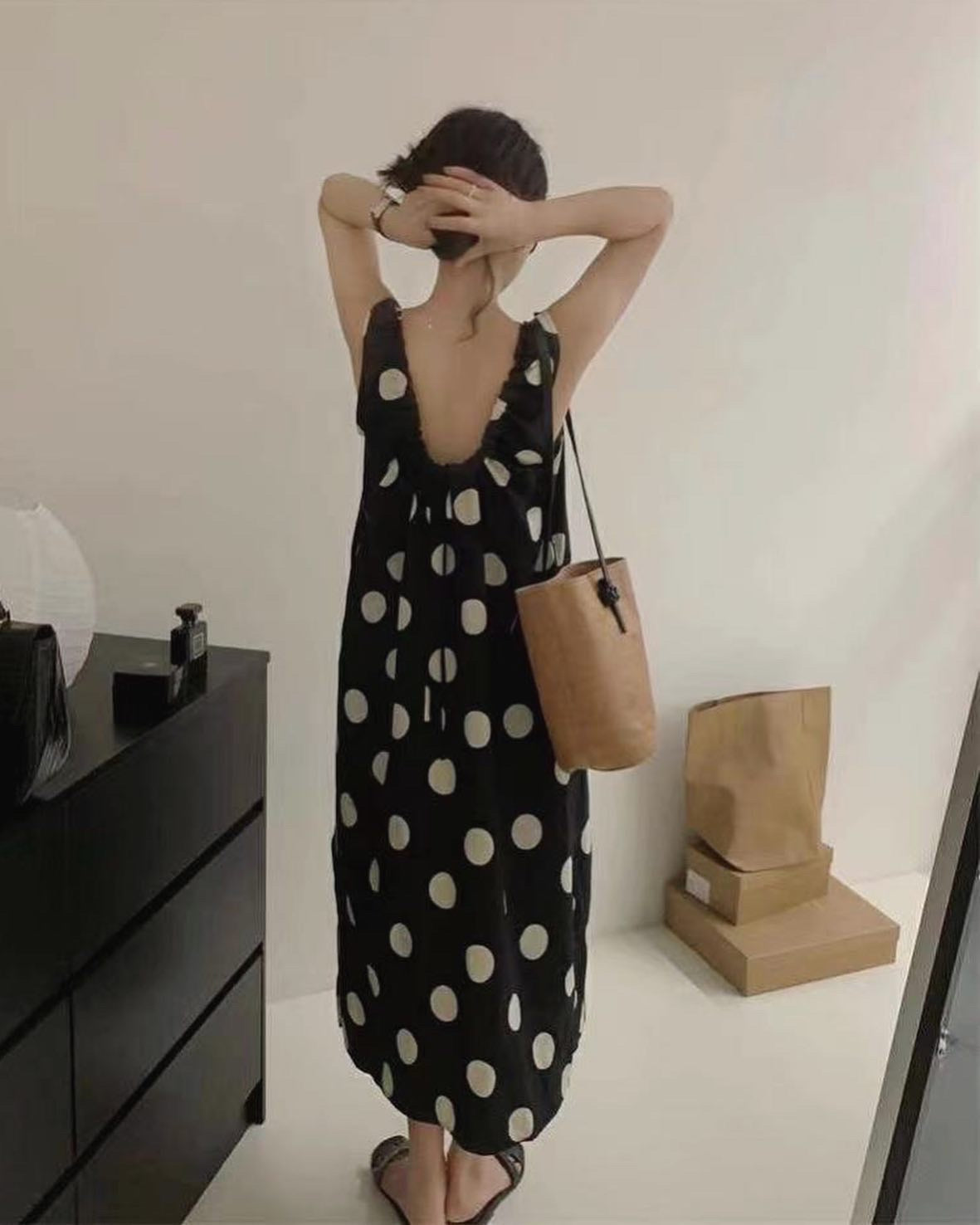 Polka Dot Maxi Dress