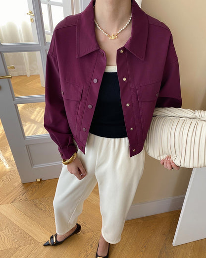 ワークウェア風ショートジャケット