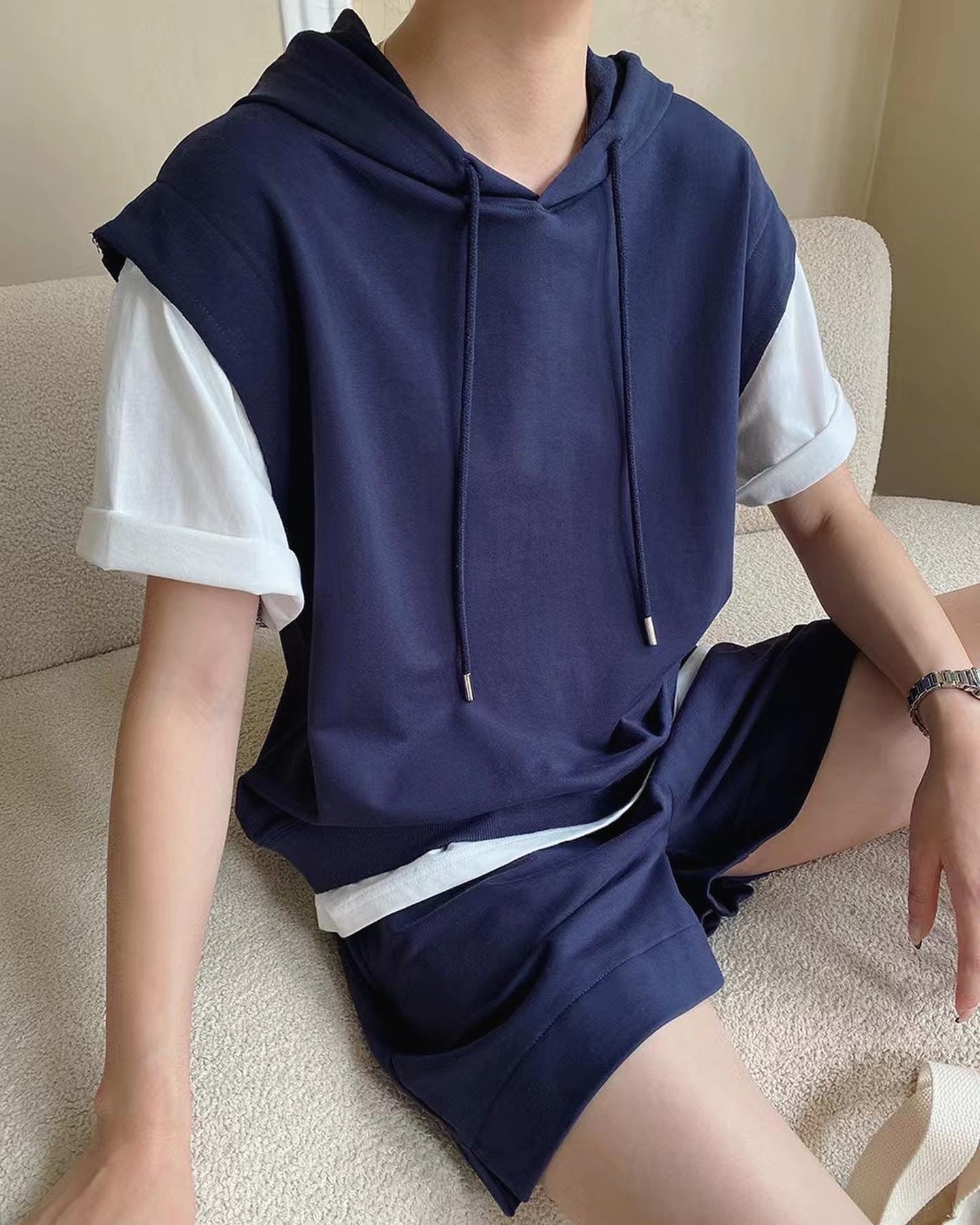 Faux Two-Piece Casual Set