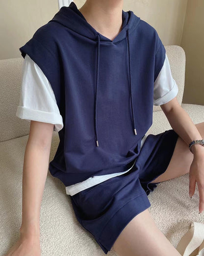 Faux Two-Piece Casual Set