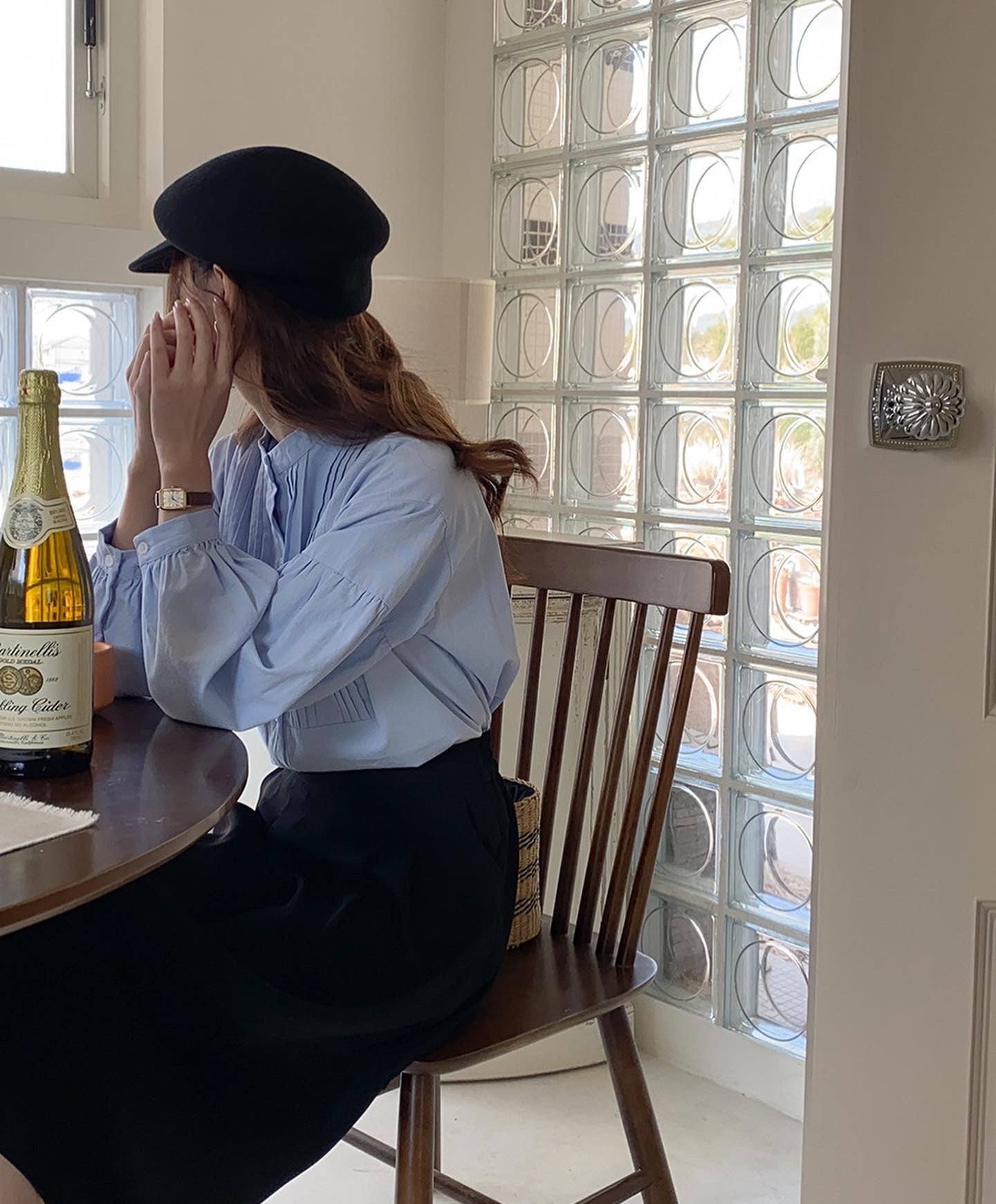 ランタンスリーブシャツ