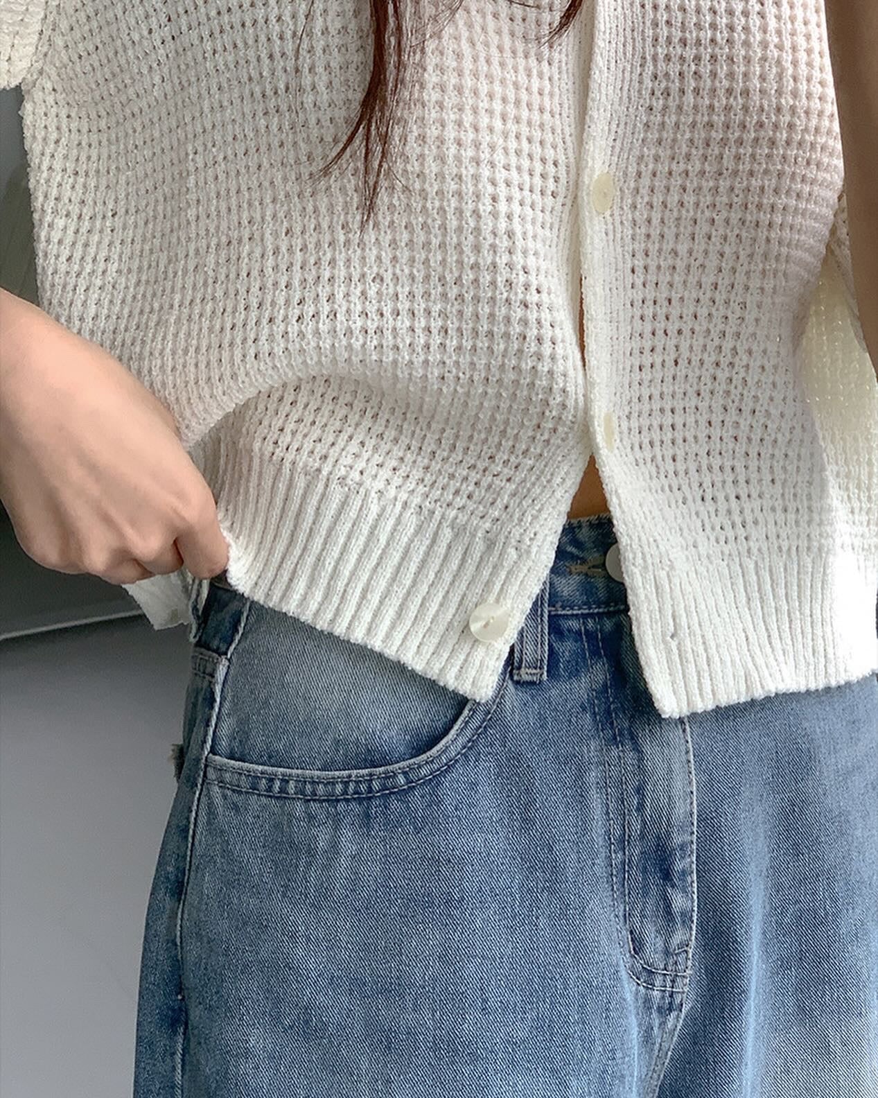 翻領針織開樓top