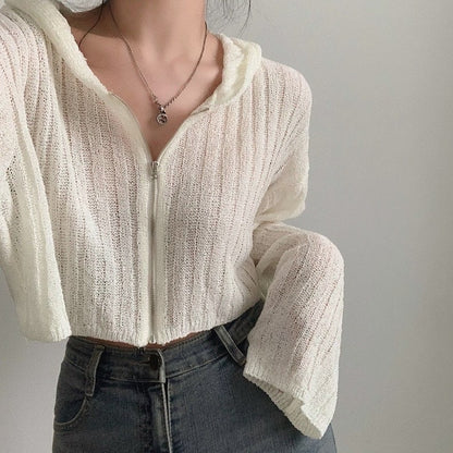 ショートジップアップニットジャケット