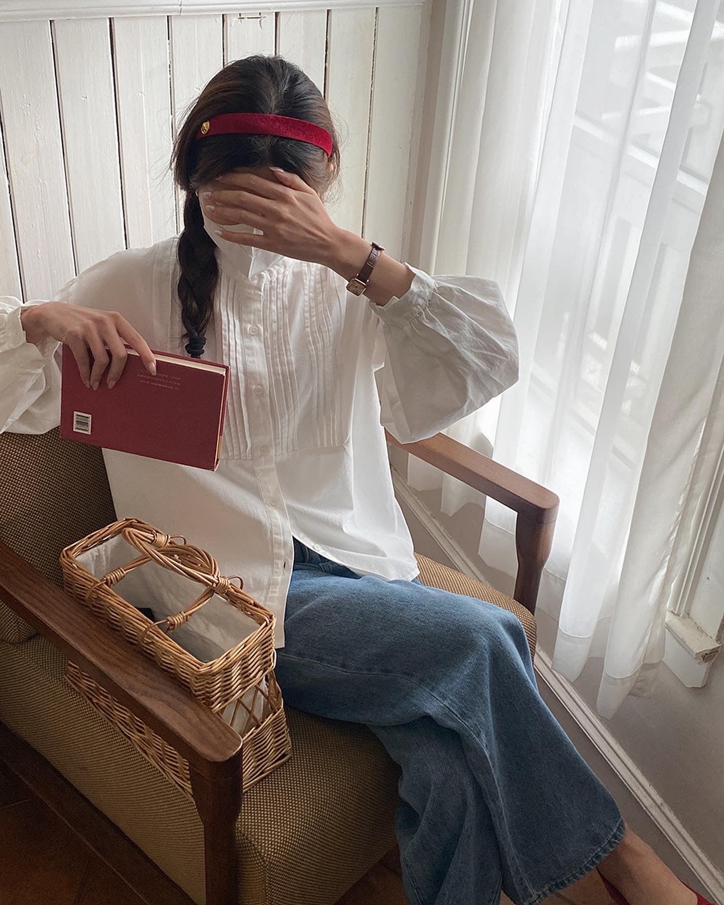 ランタンスリーブシャツ