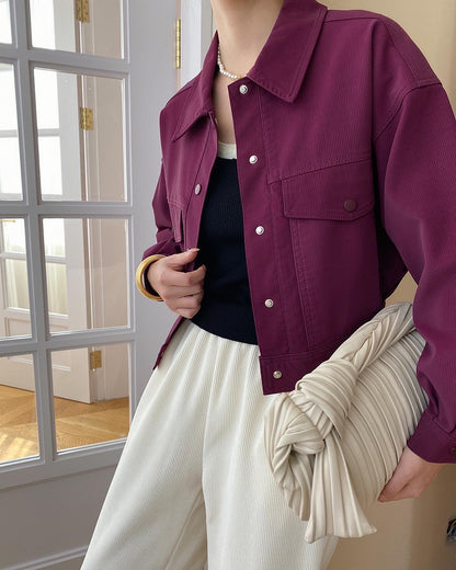 ワークウェア風ショートジャケット