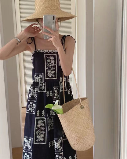 Vacation Style Printed Maxi Dress