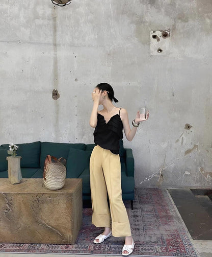 荷葉邊吊帶背心