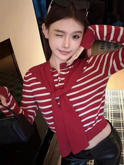 Design-Savvy Colorblock Knit Cardigan