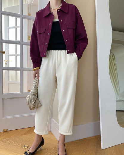 ワークウェア風ショートジャケット