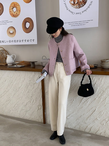 明線復古煙管牛仔褲