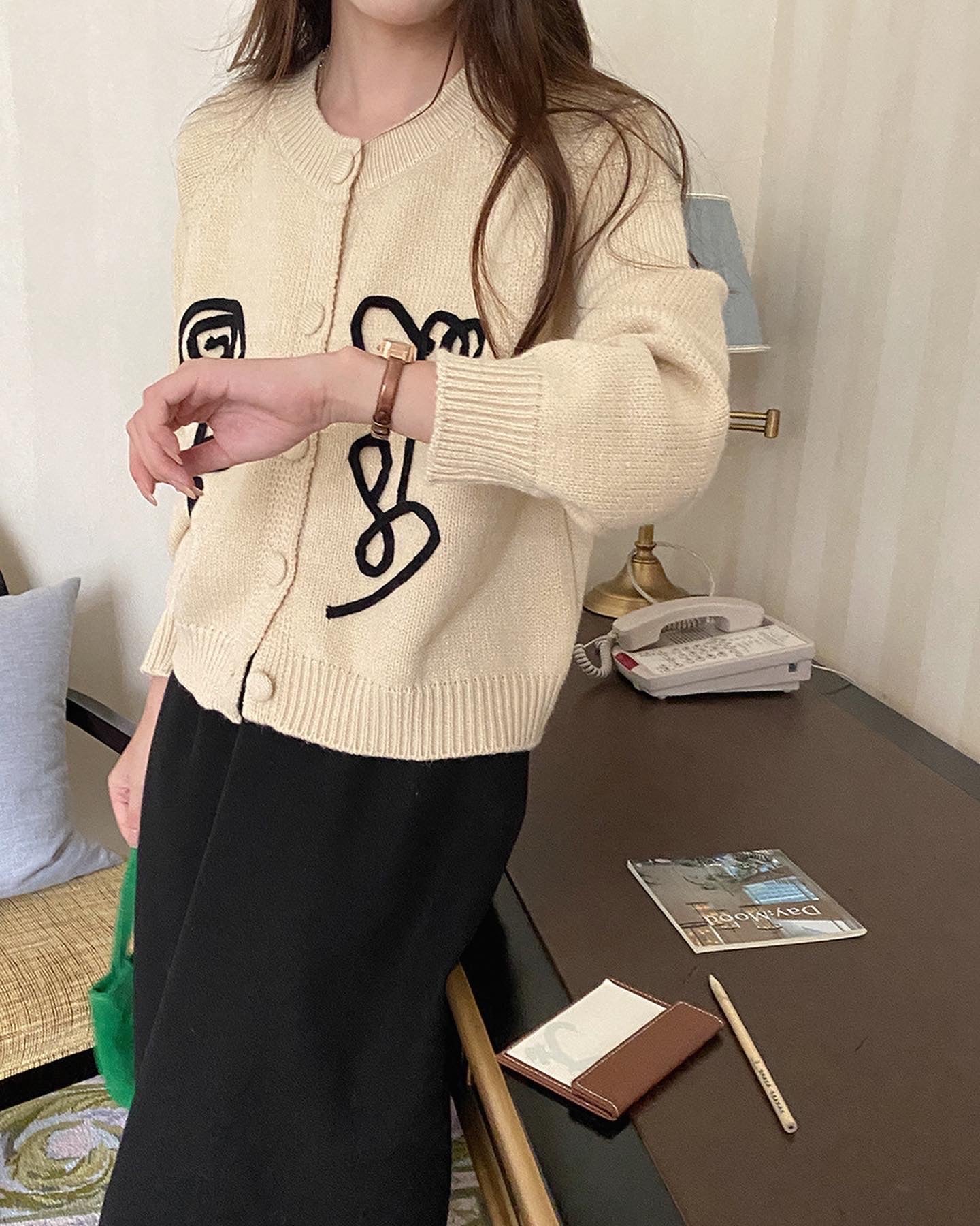 刺繍花花ジャケット