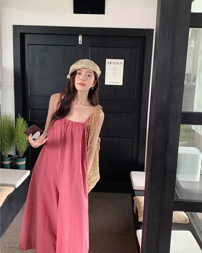 サスペンダージャンプスーツ