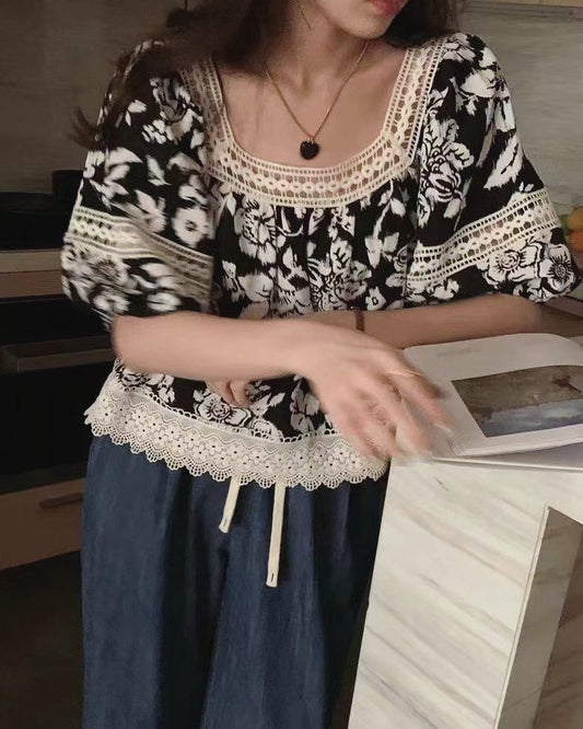 Ethnic Floral Blouse