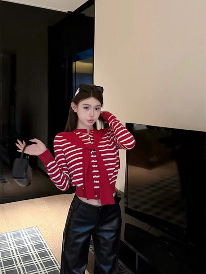 Design-Savvy Colorblock Knit Cardigan