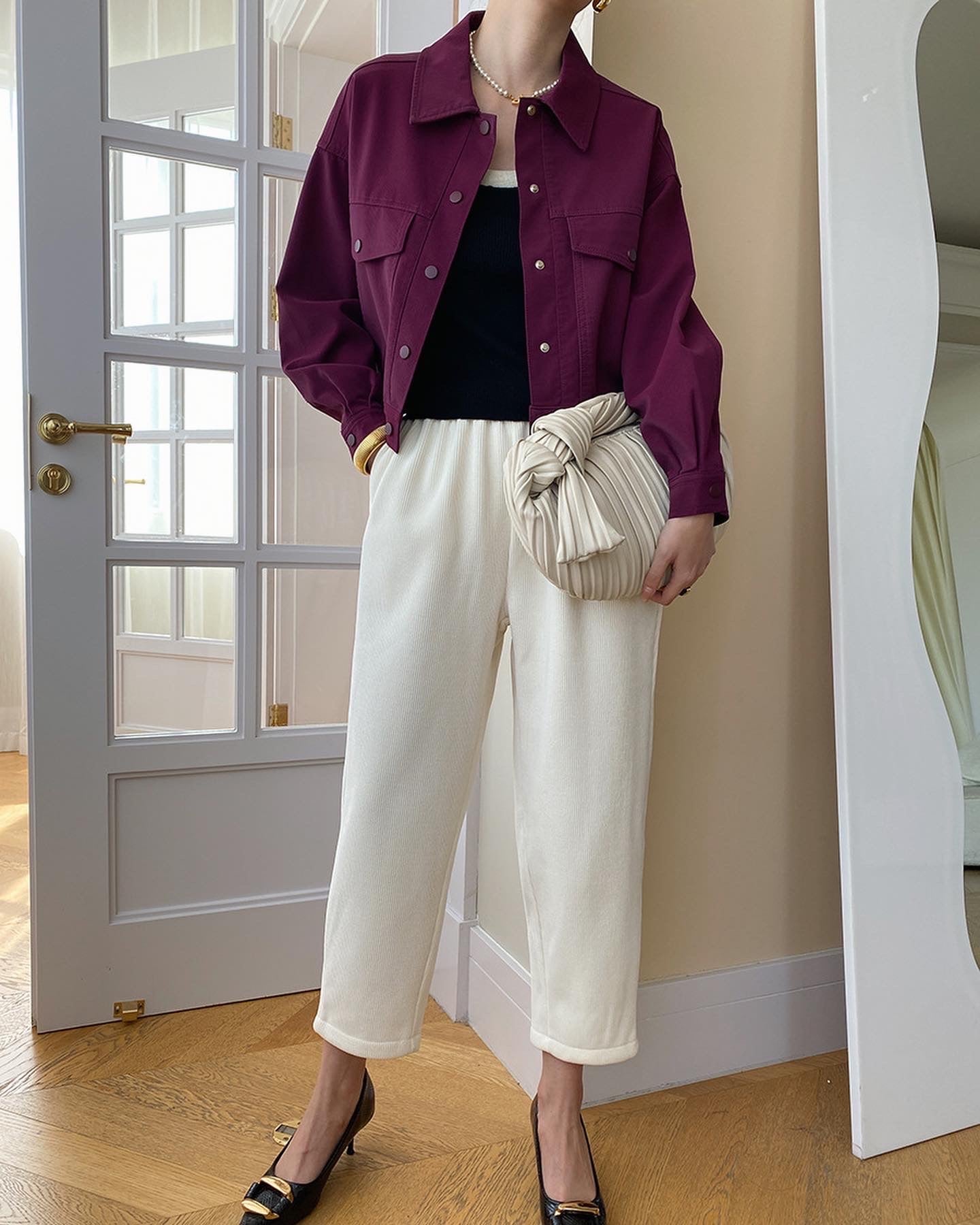 ワークウェア風ショートジャケット