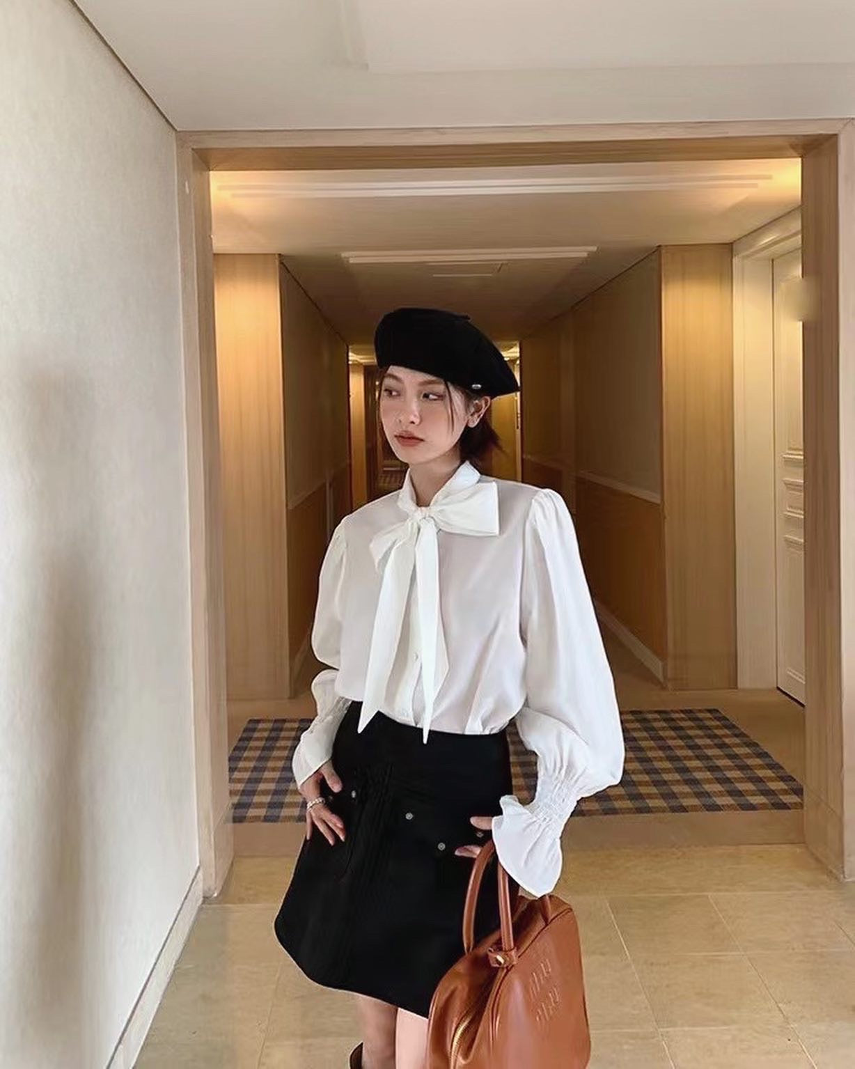 Bow Tie Long Sleeve Shirt