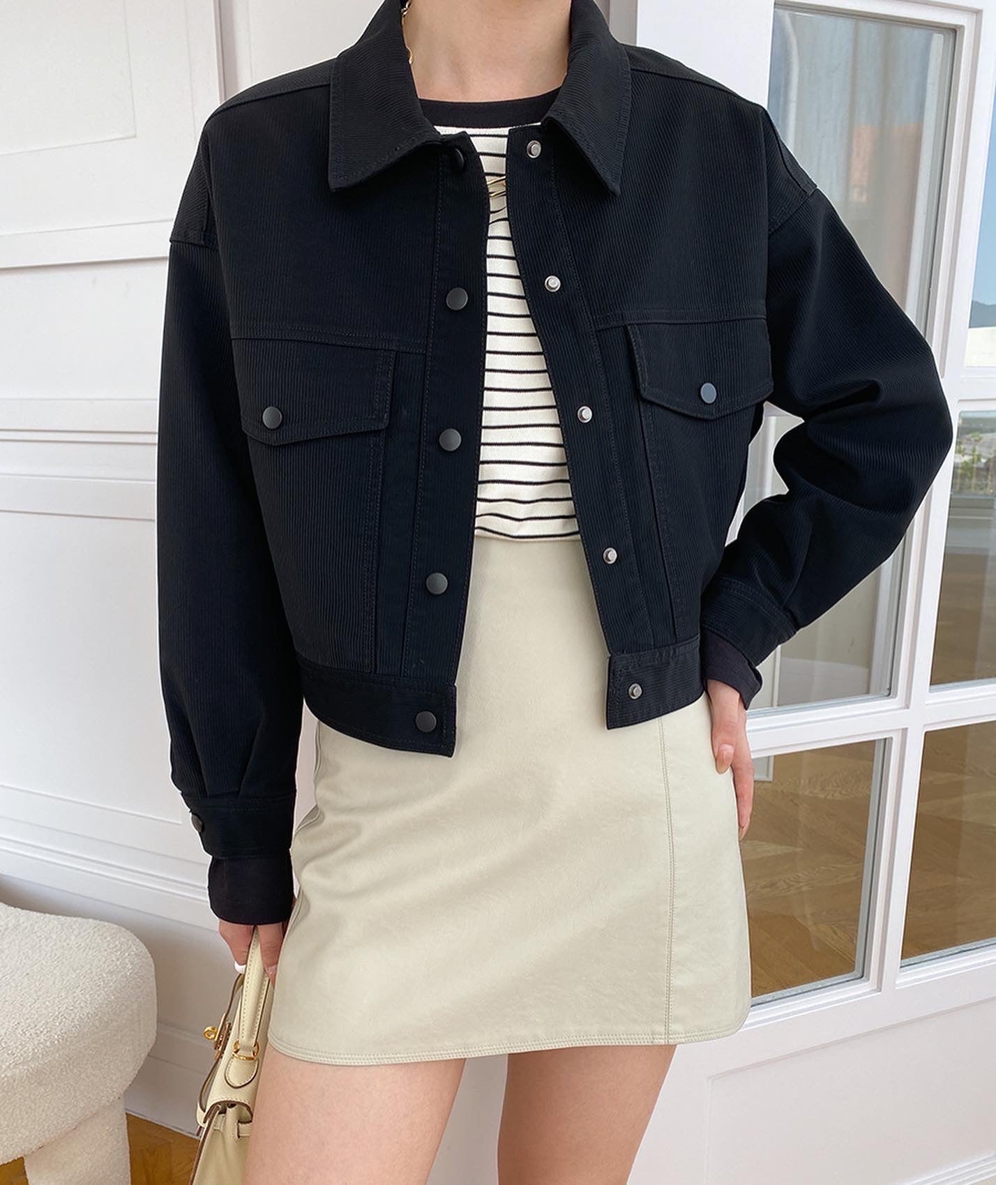 ワークウェア風ショートジャケット
