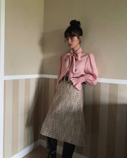 Bow Tie Long Sleeve Shirt