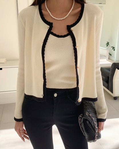 French Lace Camisole + Jacket Set