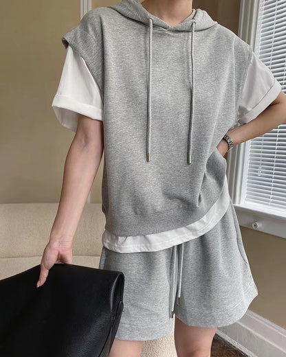 Faux Two-Piece Casual Set