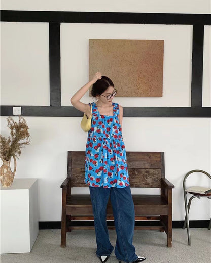 French Vintage Floral Top