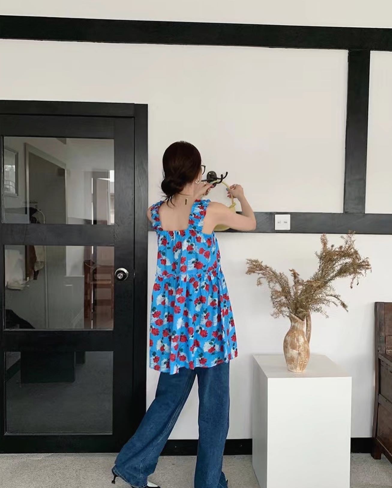 French Vintage Floral Top