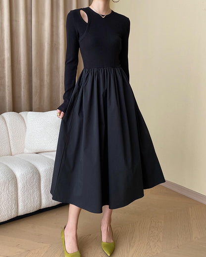 法式鏤空連身裙