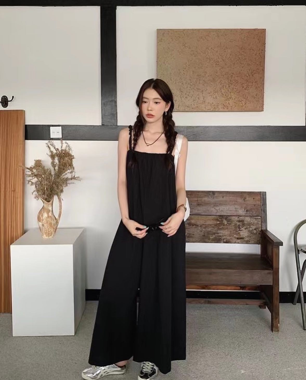 サスペンダージャンプスーツ