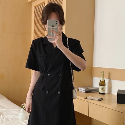 Tie Belt Blazer Dress