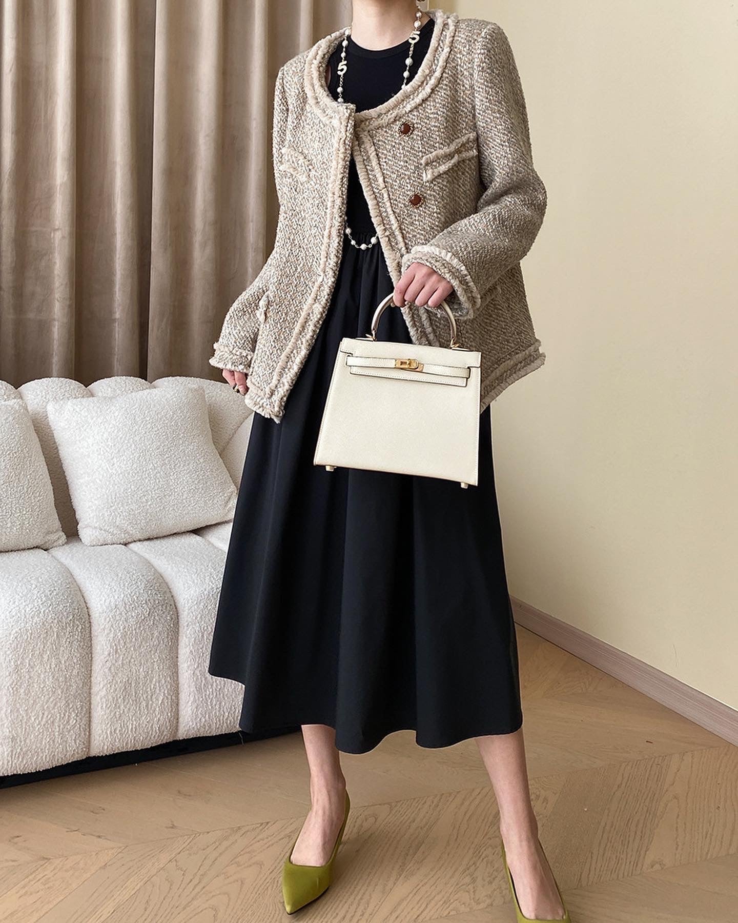 法式鏤空連身裙