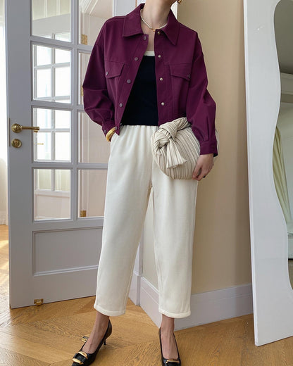 ワークウェア風ショートジャケット