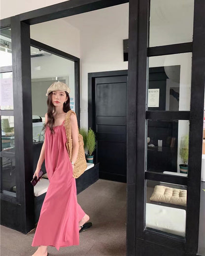 サスペンダージャンプスーツ