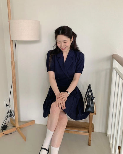 Tailored Waist Blazer Dress