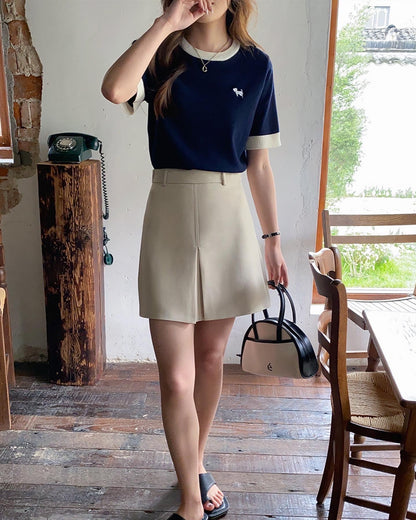 子犬ニットTシャツ