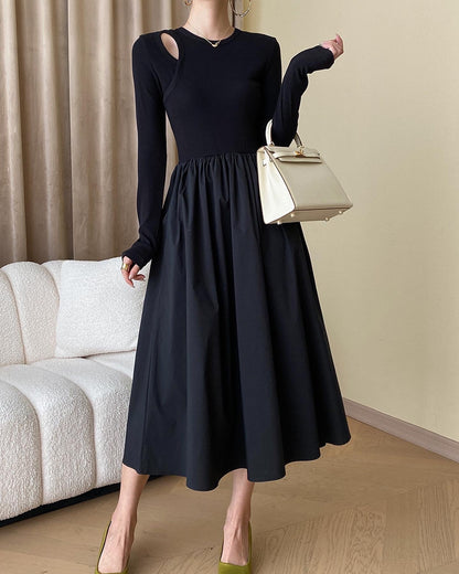 法式鏤空連身裙