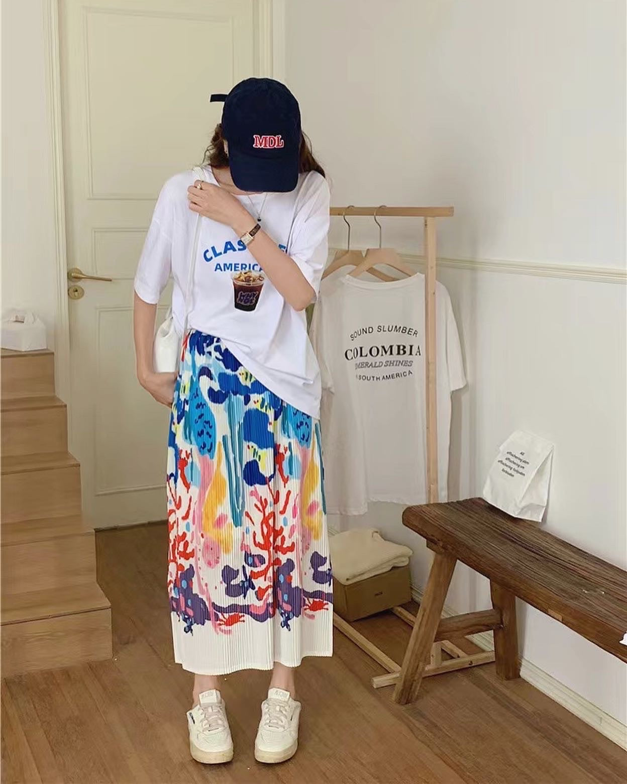 グラフィティストレートスカート