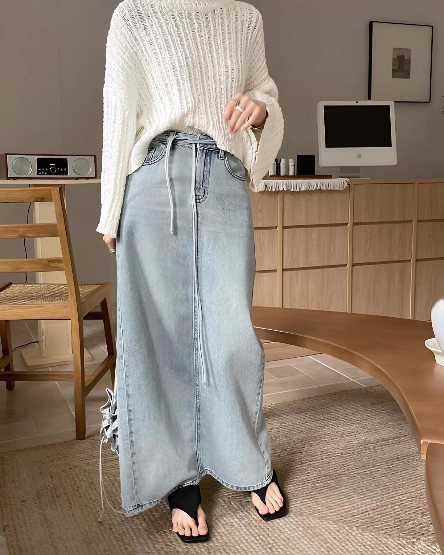 Bell Sleeve Knit Top