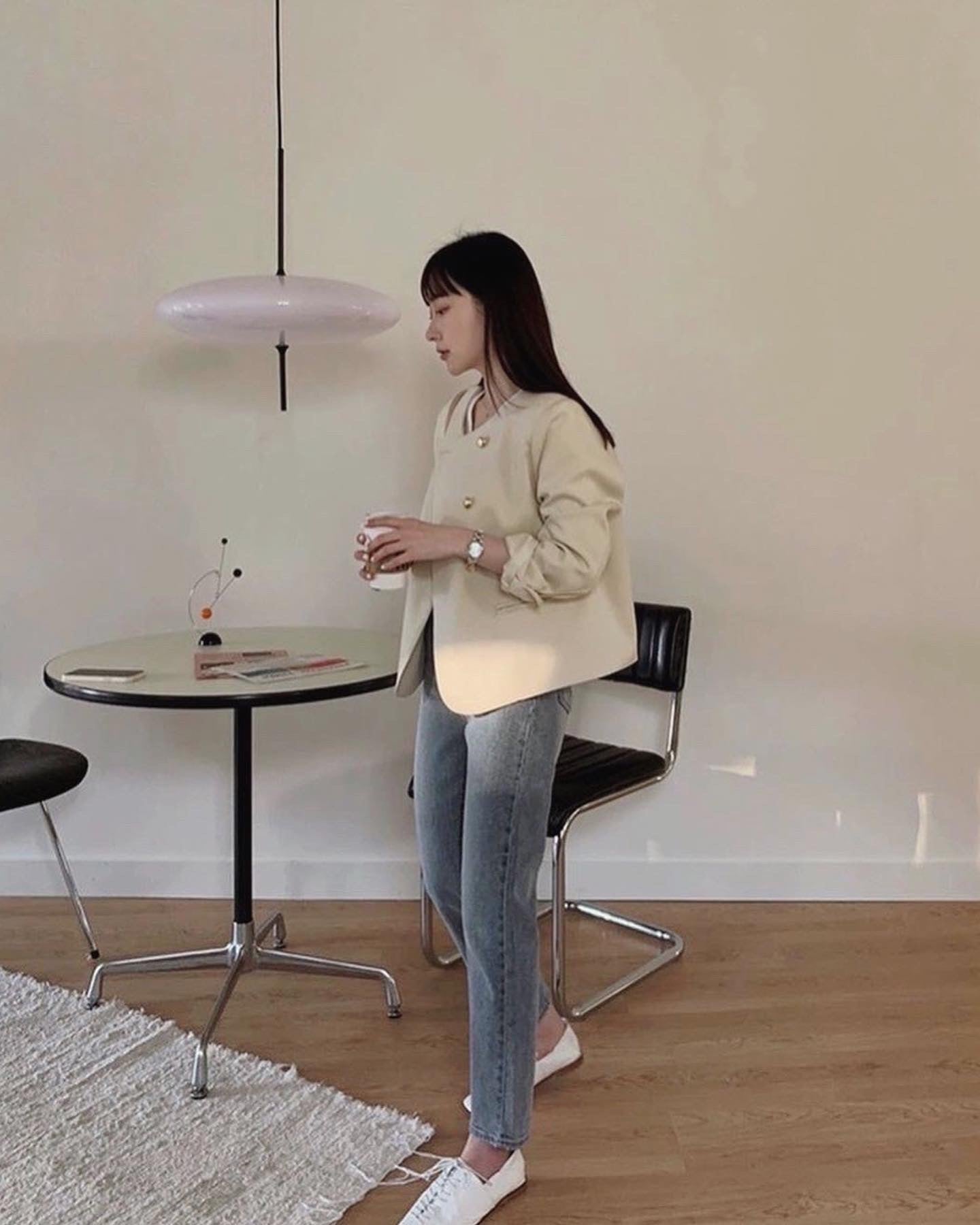 クルーネックジャケット