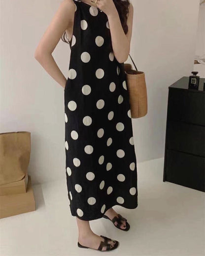 Polka Dot Maxi Dress
