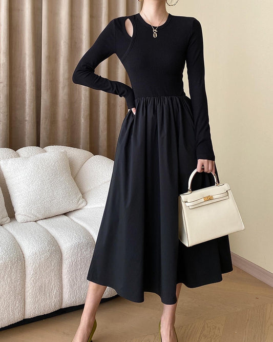 法式鏤空連身裙