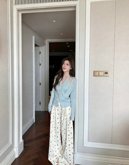 小精致假兩件背心針織小衫