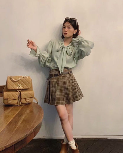 Bow Tie Long Sleeve Shirt