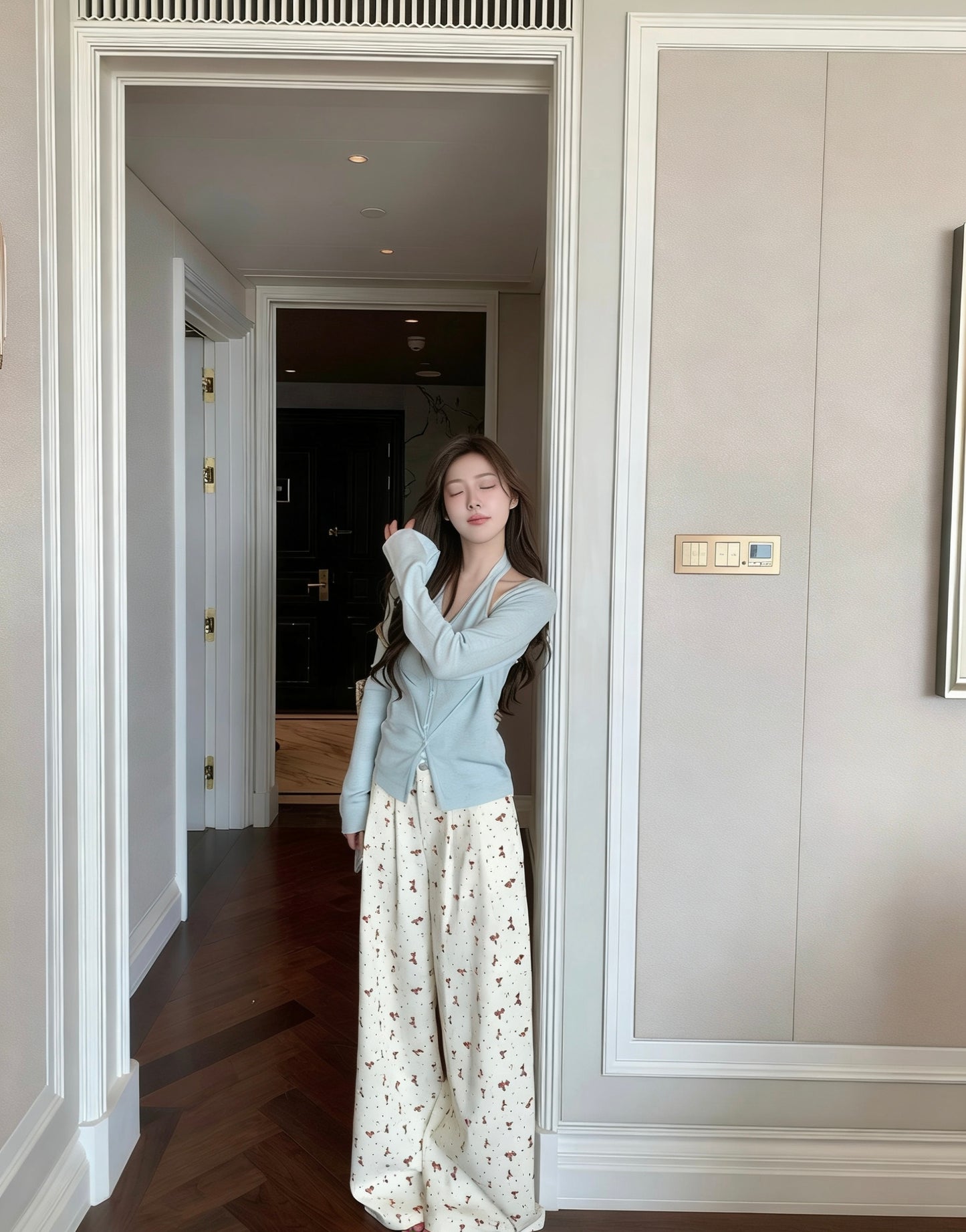 小精致假兩件背心針織小衫