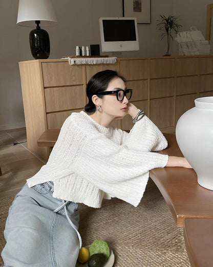 Bell Sleeve Knit Top