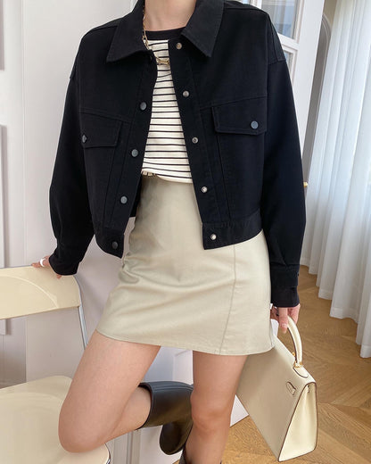 ワークウェア風ショートジャケット