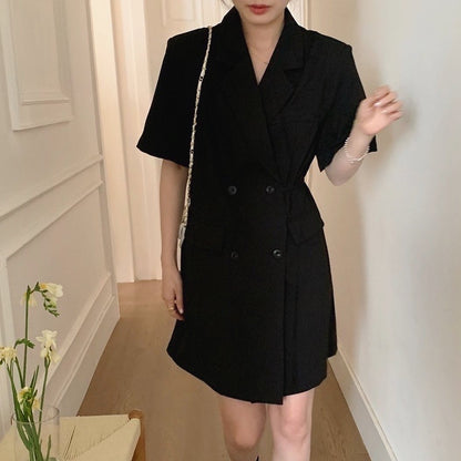 Tie Belt Blazer Dress