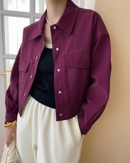 ワークウェア風ショートジャケット