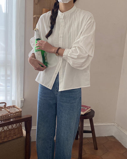 ランタンスリーブシャツ